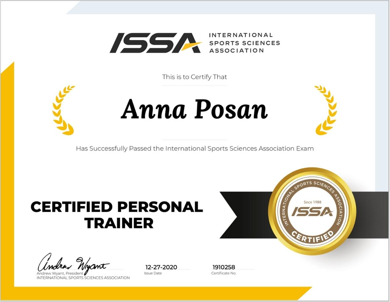 Certified Personal Trainer